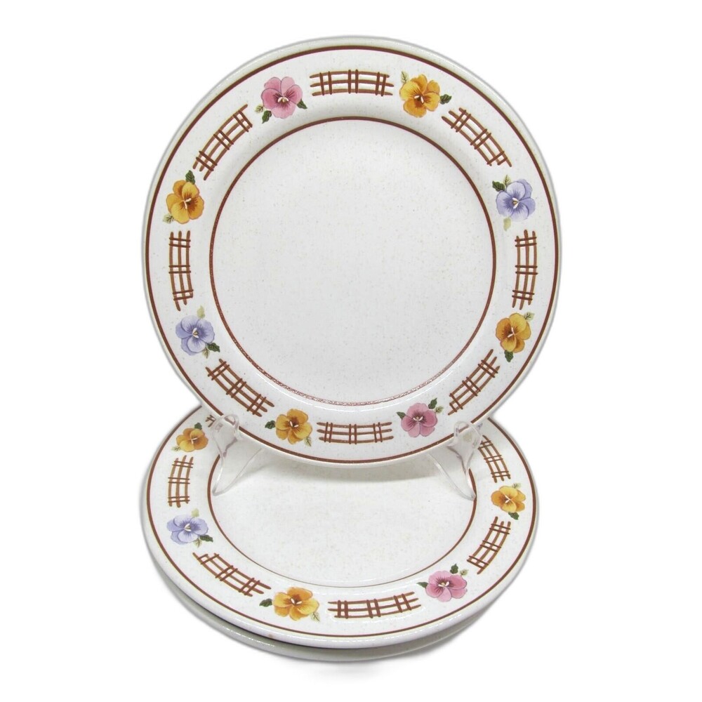 Studio Nova Floral Vista 8 3/8" Salad Plates Set of 3 Discontinued